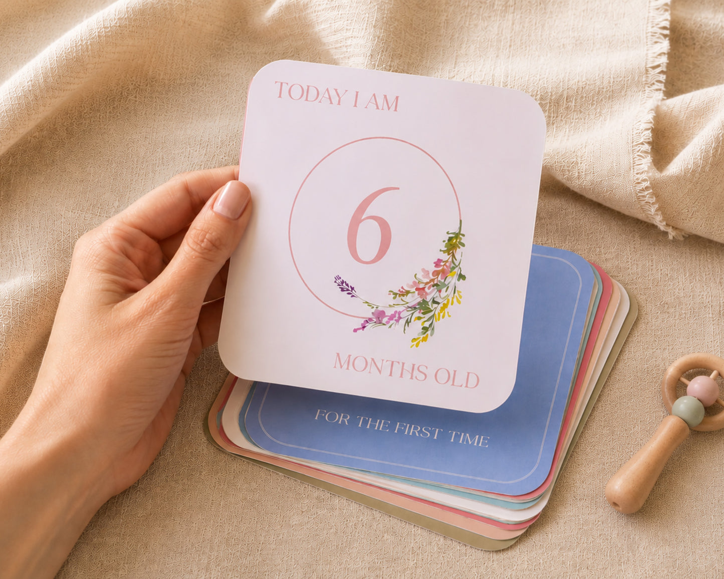 Bee Baby Milestone Cards – 32 Keepsake Cards