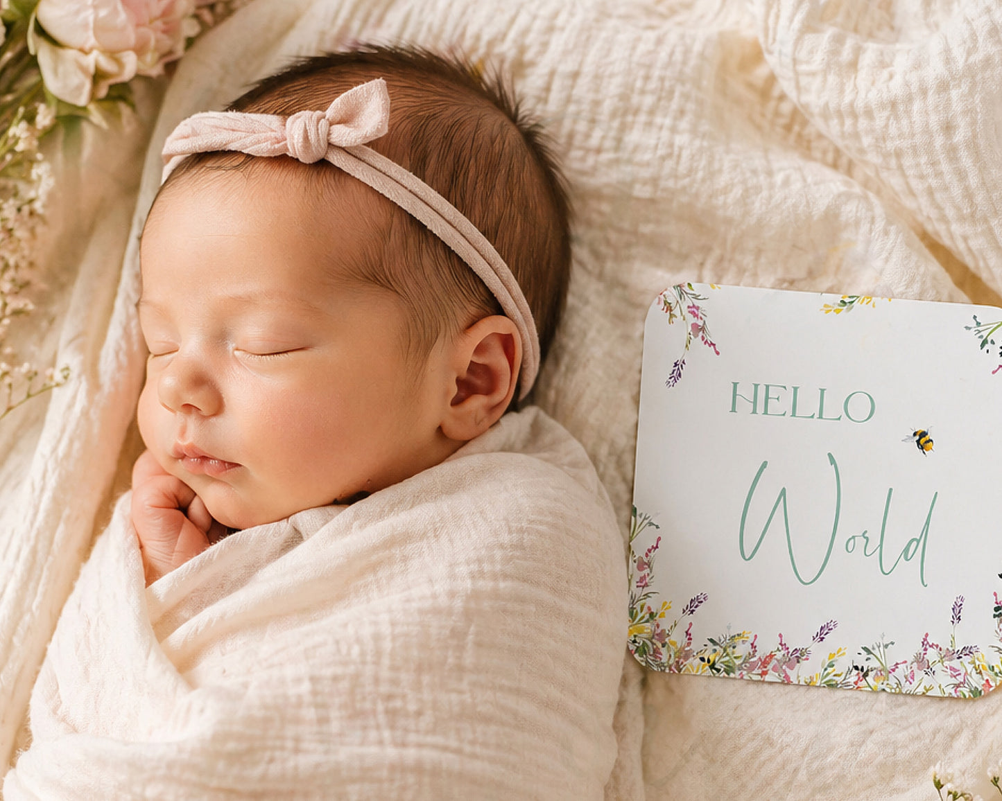 Bee Baby Milestone Cards – 32 Keepsake Cards