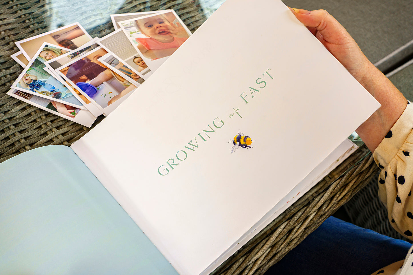 Bee Memory Book & Milestone Cards Gift Set
