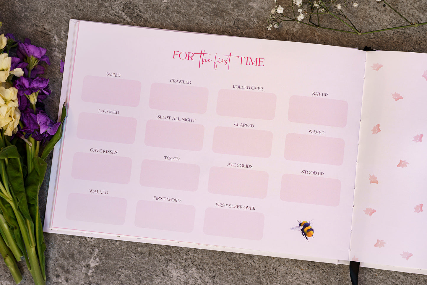 Baby Memory Book - Bee