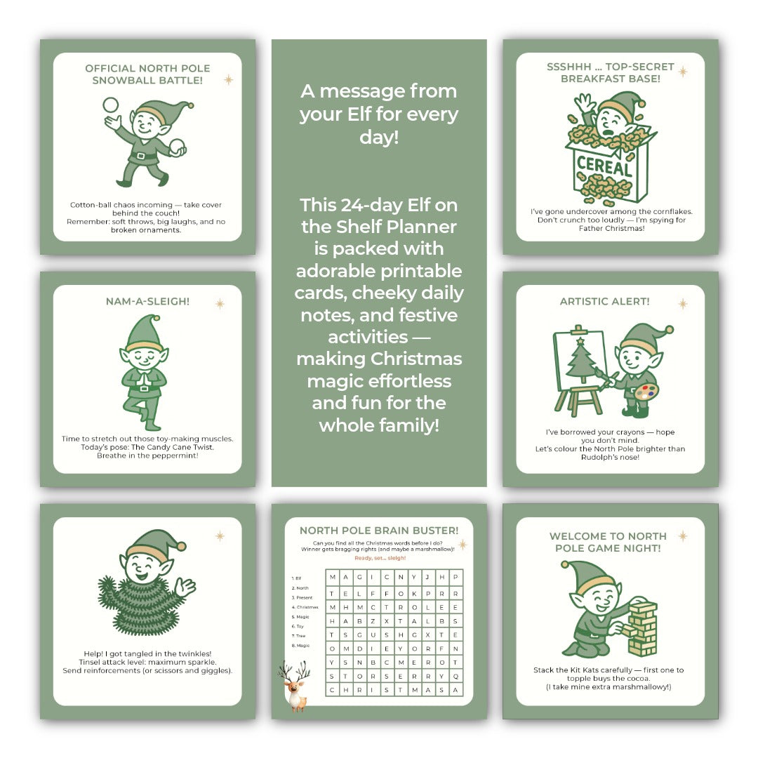 Elf on the Shelf – 24 Day Planner (Santa Claus Edition)