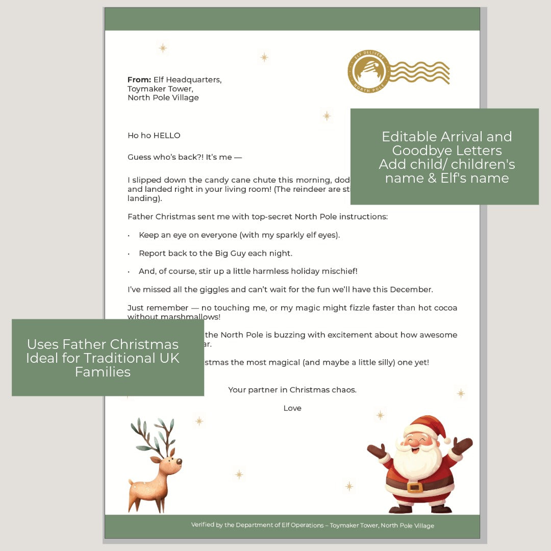 Elf on the Shelf – 24 Day Planner (Father Christmas Edition)