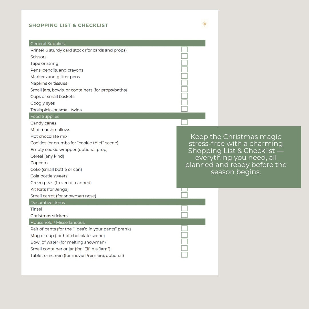 Elf on the Shelf – 24 Day Planner (Father Christmas Edition)
