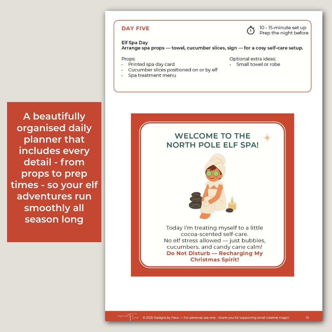 Elf on the Shelf – 24 Day Planner (Santa Claus Edition)