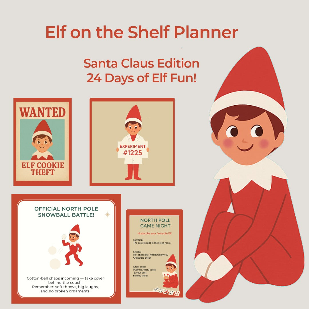 Elf on the Shelf – 24 Day Planner (Santa Claus Edition)